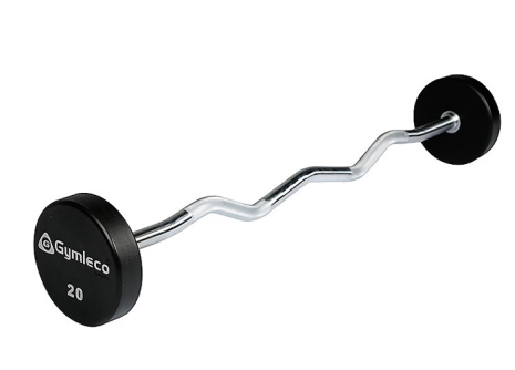 Fasta curlskivstänger med PU gummi, Gymleco Fasta curlskivstänger med PU gummi, Gymleco