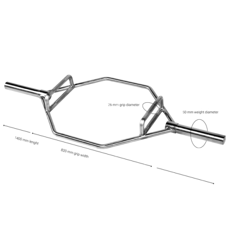 Hex bar 22,5 kg, Gymleco Hex bar 22,5 kg, Gymleco